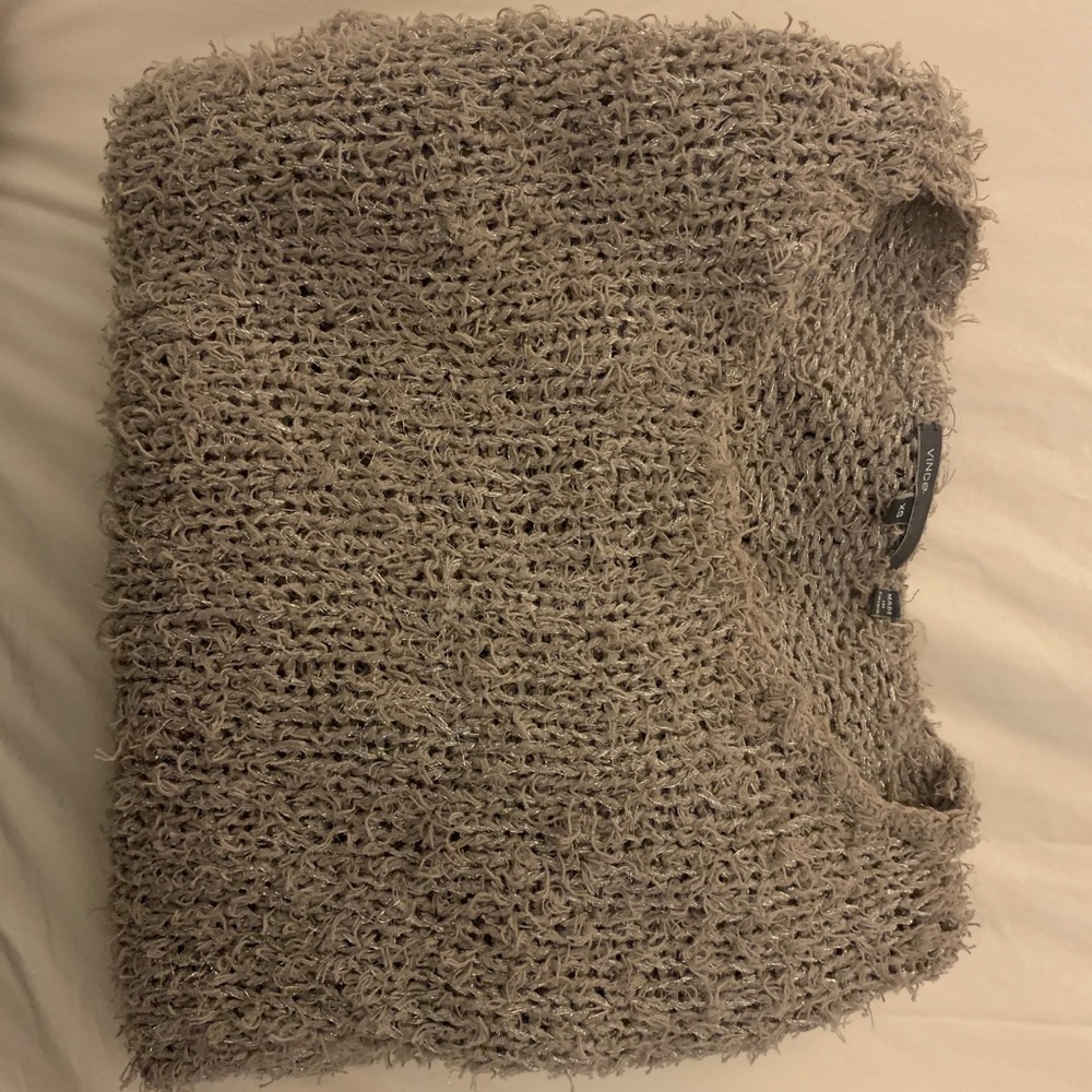 Grey Eyelet Vince Sweater